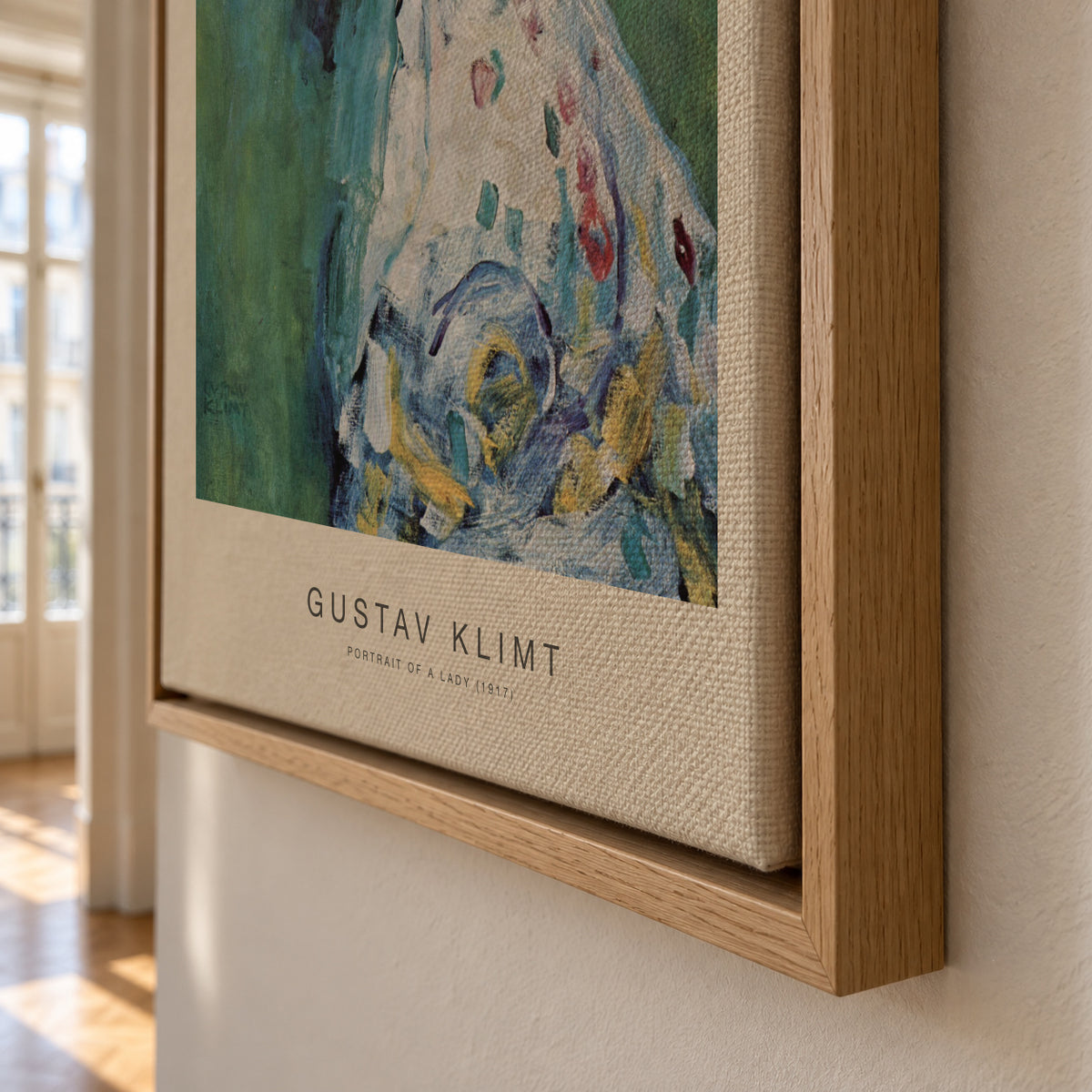 Portrait of a Lady (Special Edition) - Gustav Klimt - Framed canvas detail