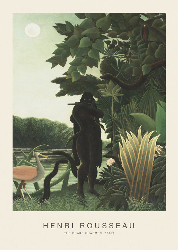 snake charmer plant Artwork: snake charmer in moonlit jungle