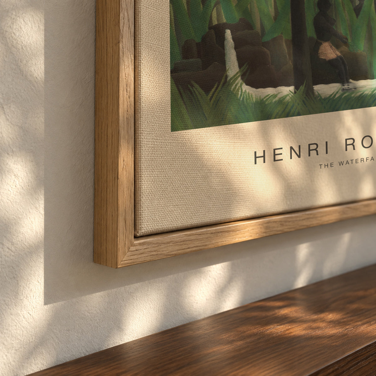 The Waterfall (Special Edition) - Henri Rousseau - Framed canvas detail