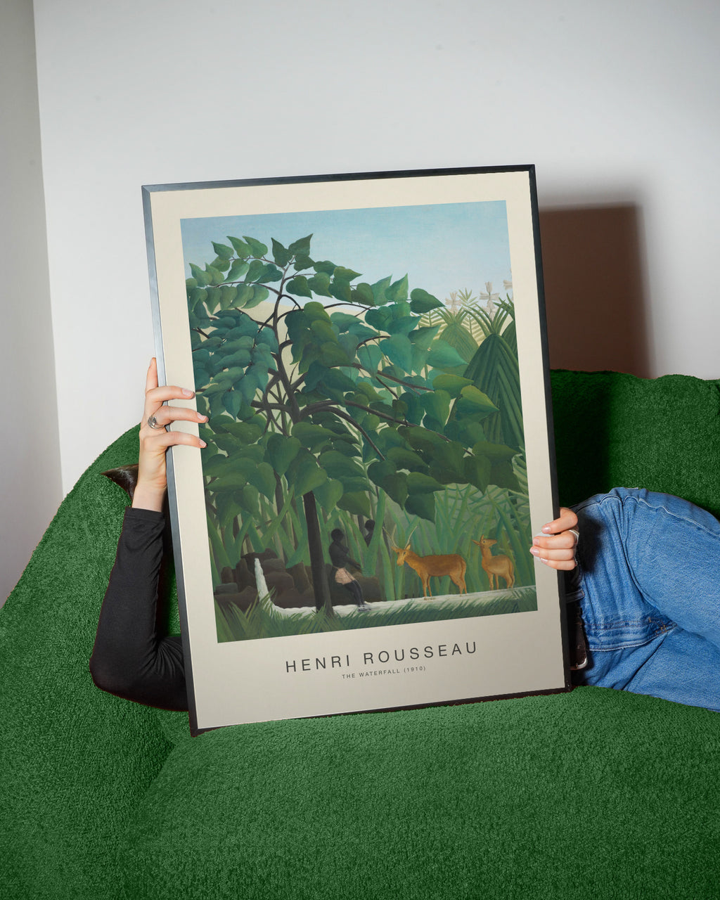 The Waterfall (Special Edition) - Henri Rousseau - Framed poster detail