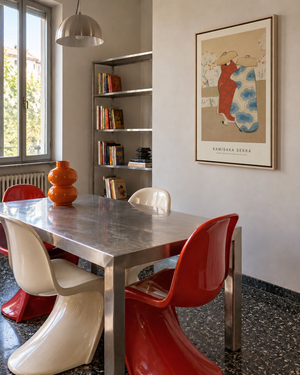 Hanami Season of Momoyogusa (Special Edition) - Kamisaka Sekka - Framed canvas in an interior