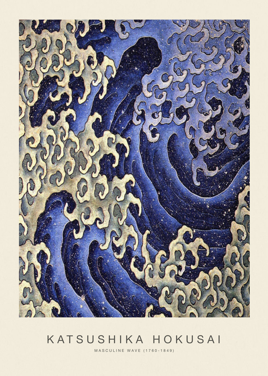 Masculine Wave (Special Edition) - Katsushika Hokusai - Unframed art print
