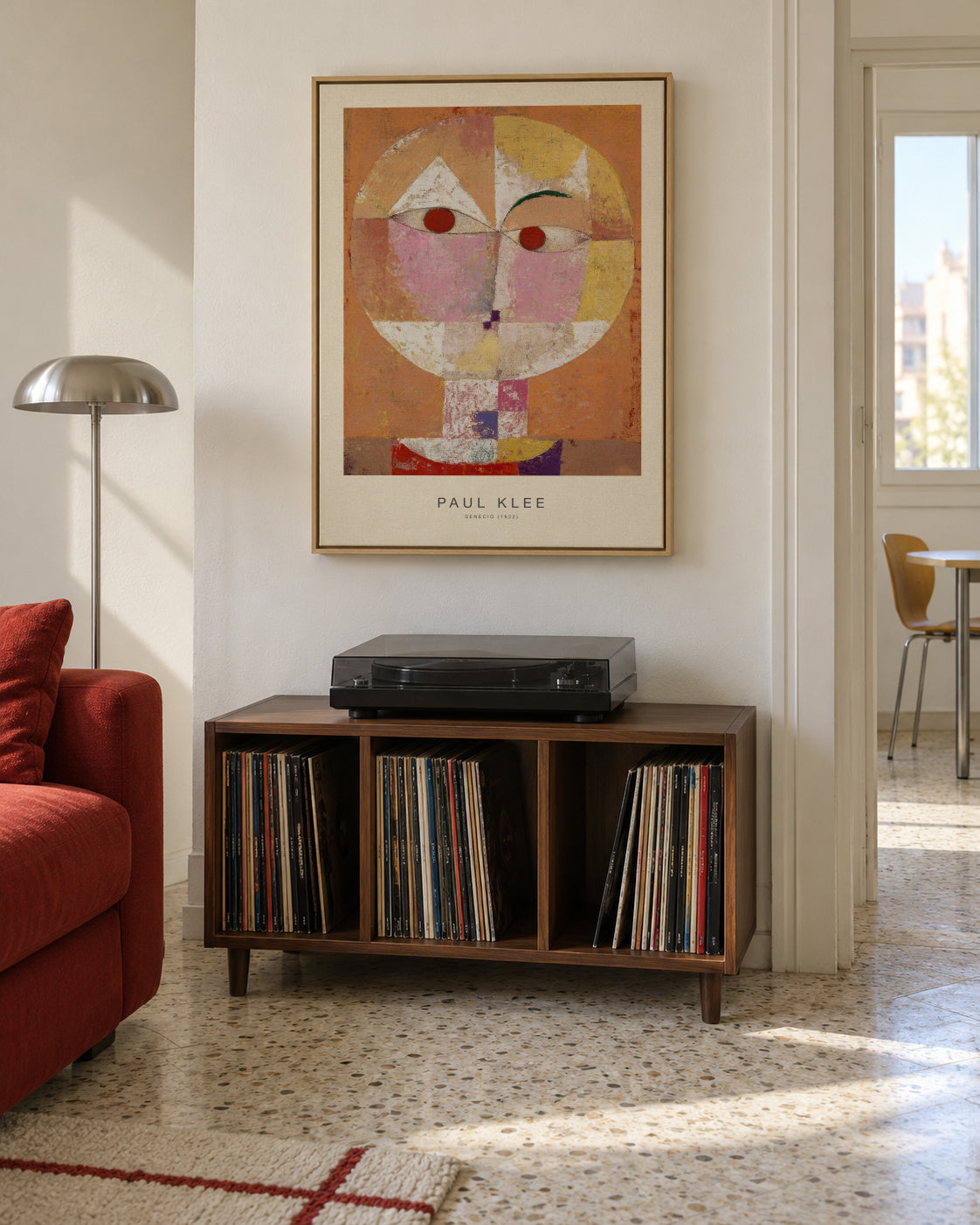 Senecio (Special Edition) - Paul Klee - Framed canvas in an interior