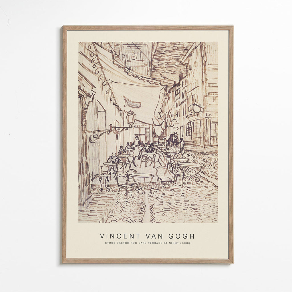 Study Sketch for Café Terrace at Night (Special Edition) - Vincent van Gogh