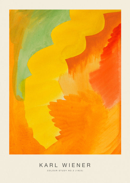 Colour Study No.5 - Karl Wiener - Unframed art print