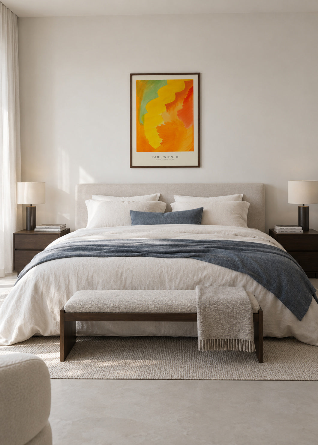 Colour Study No.5 - Karl Wiener - Framed poster in an interior