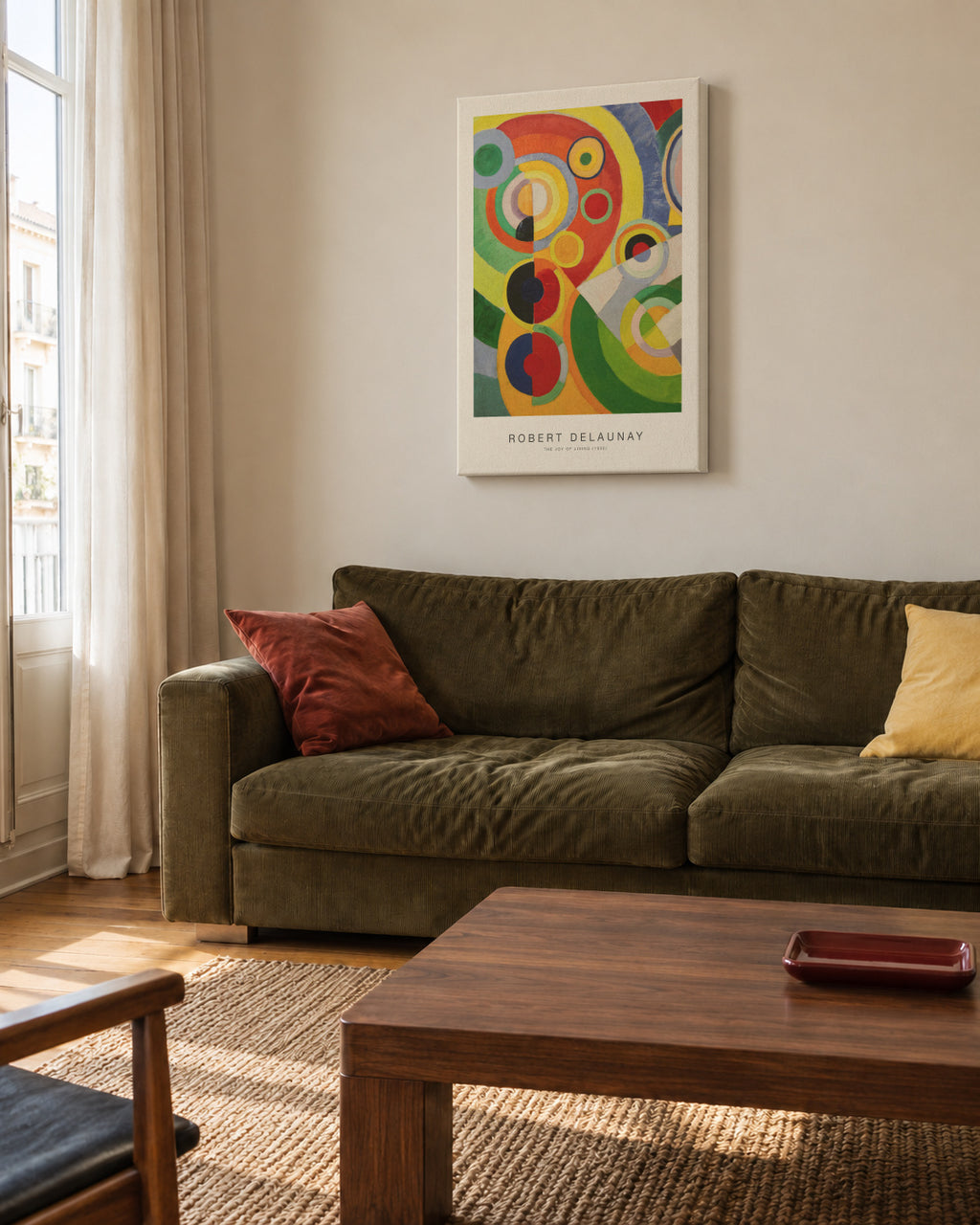 The Joy of Living (Special Edition) - Robert Delaunay - Unframed canvas in an interior