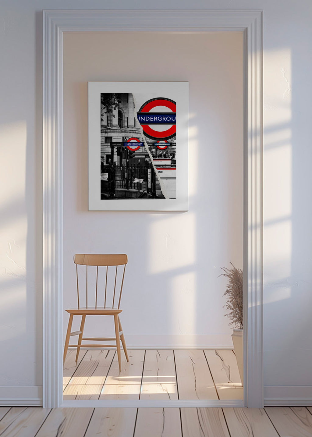 City art featuring Underground sign in London – Canvas
