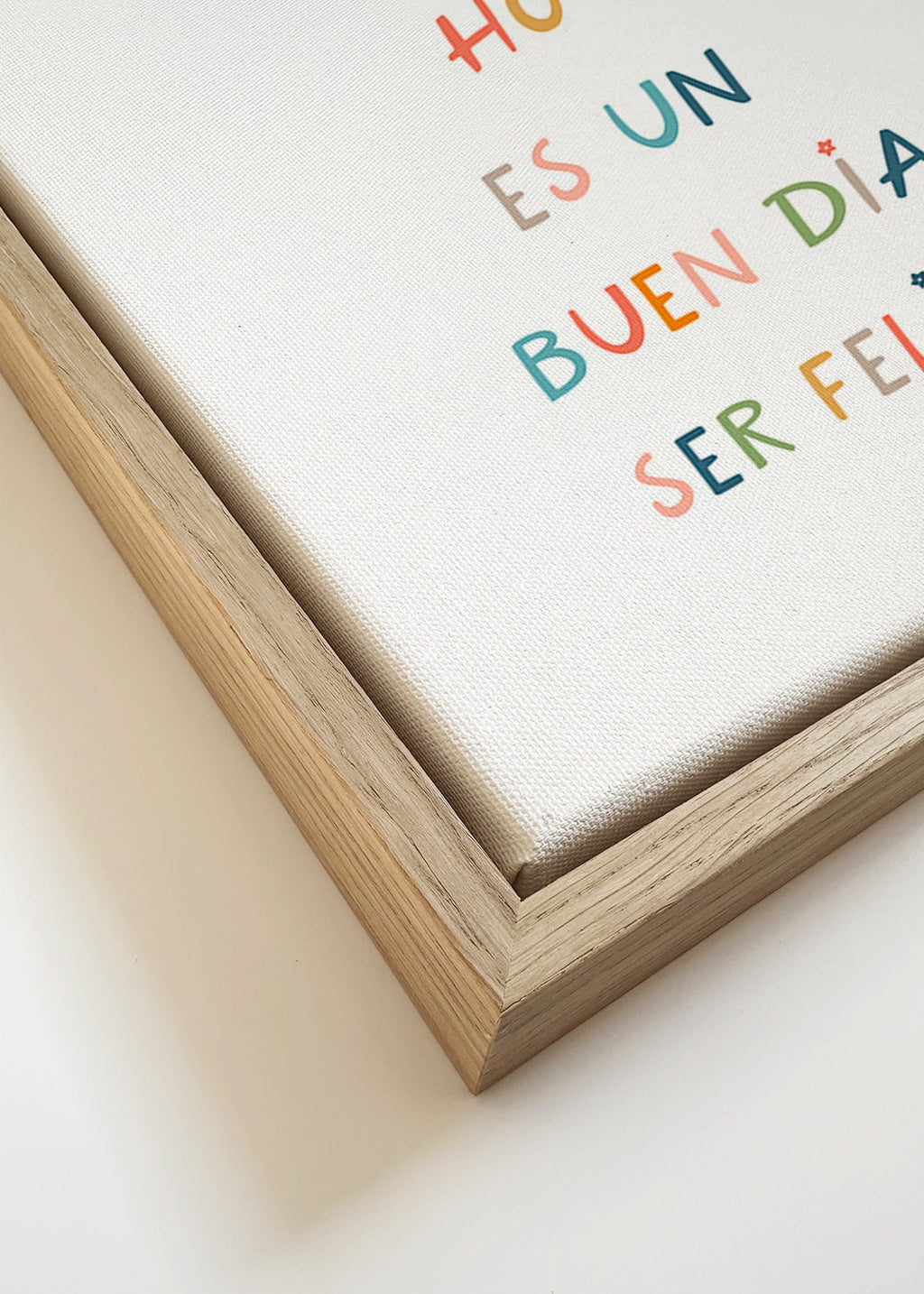 Kids print with unicorn and typographic message