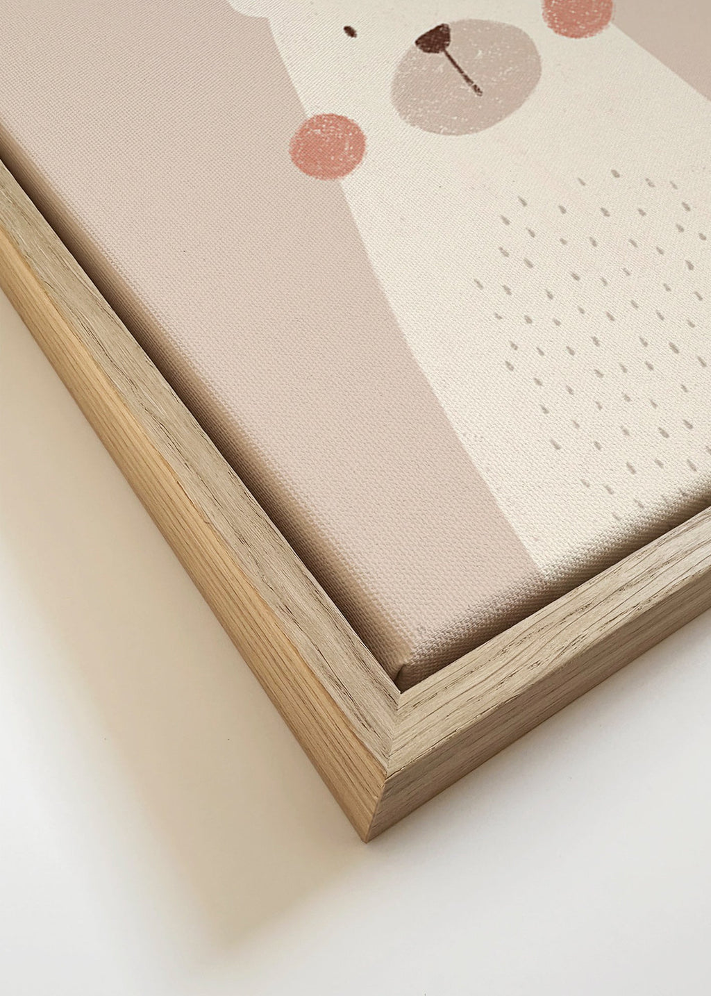 Children's print: cute beige bear