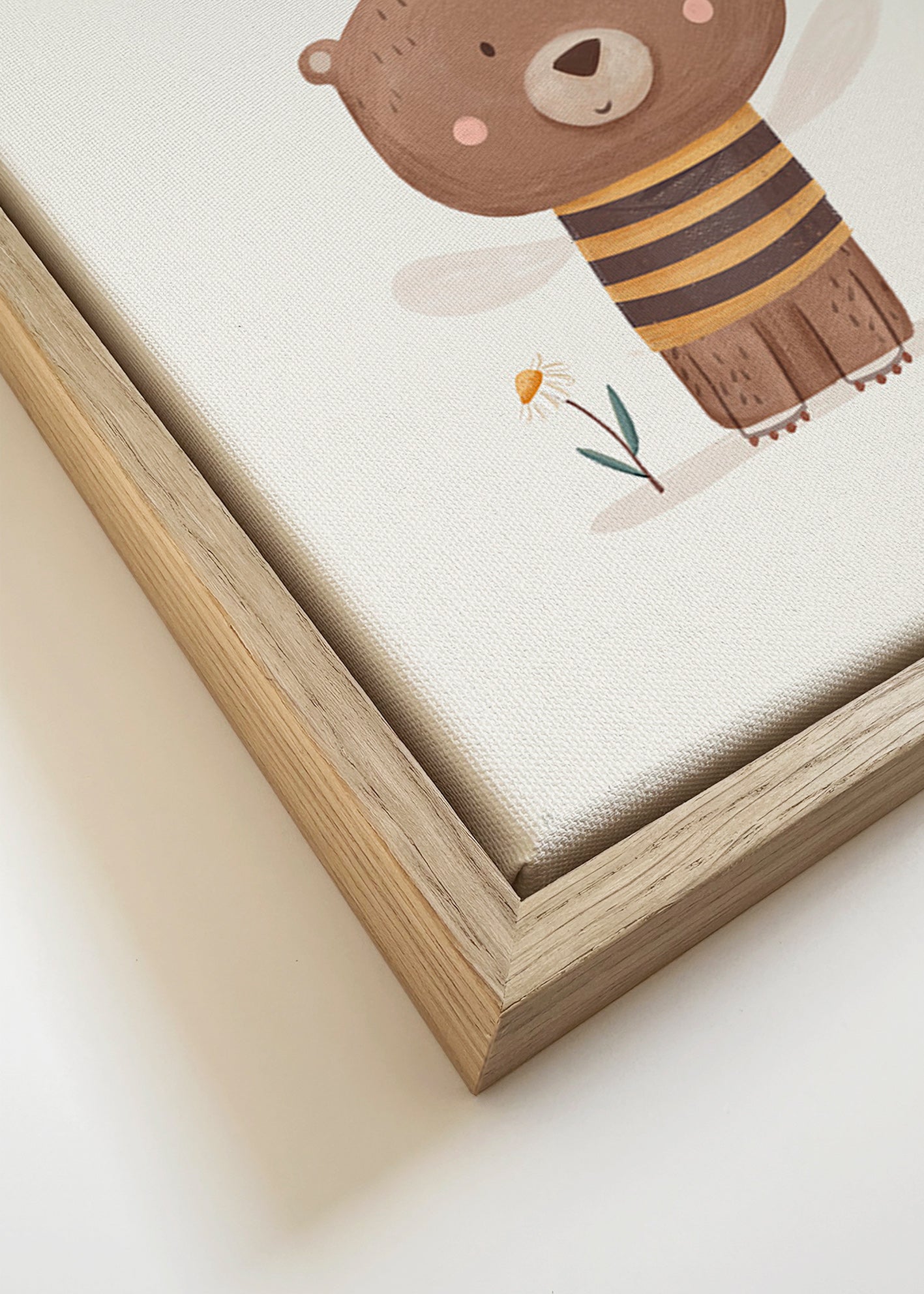 Children's print bear as bee