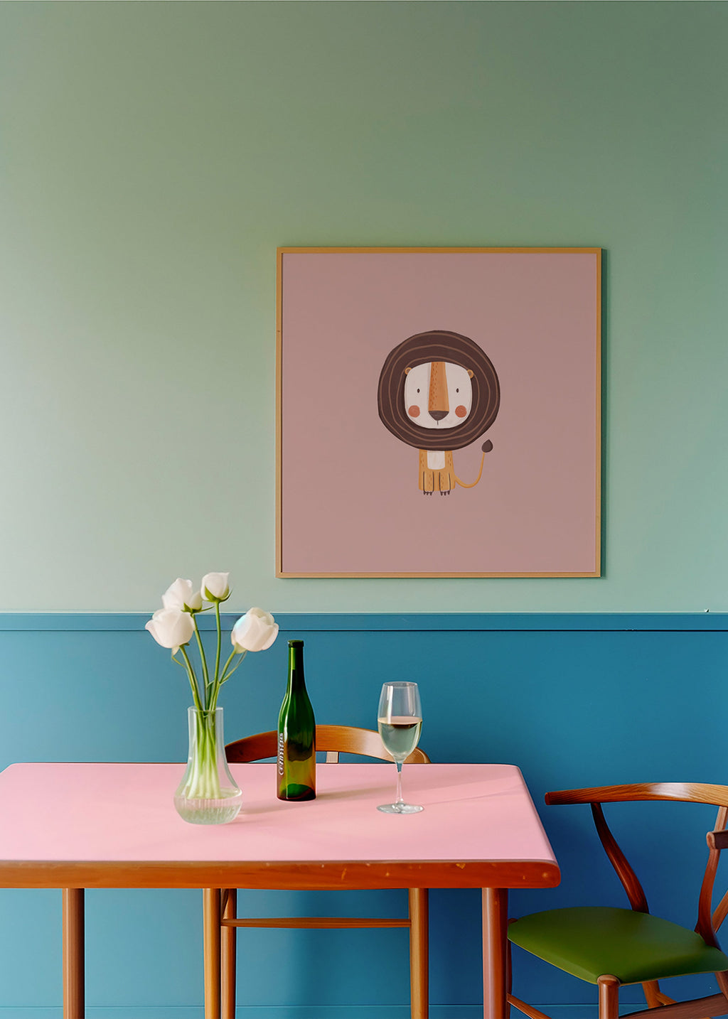 Lámina infantil con león minimalista – Product1