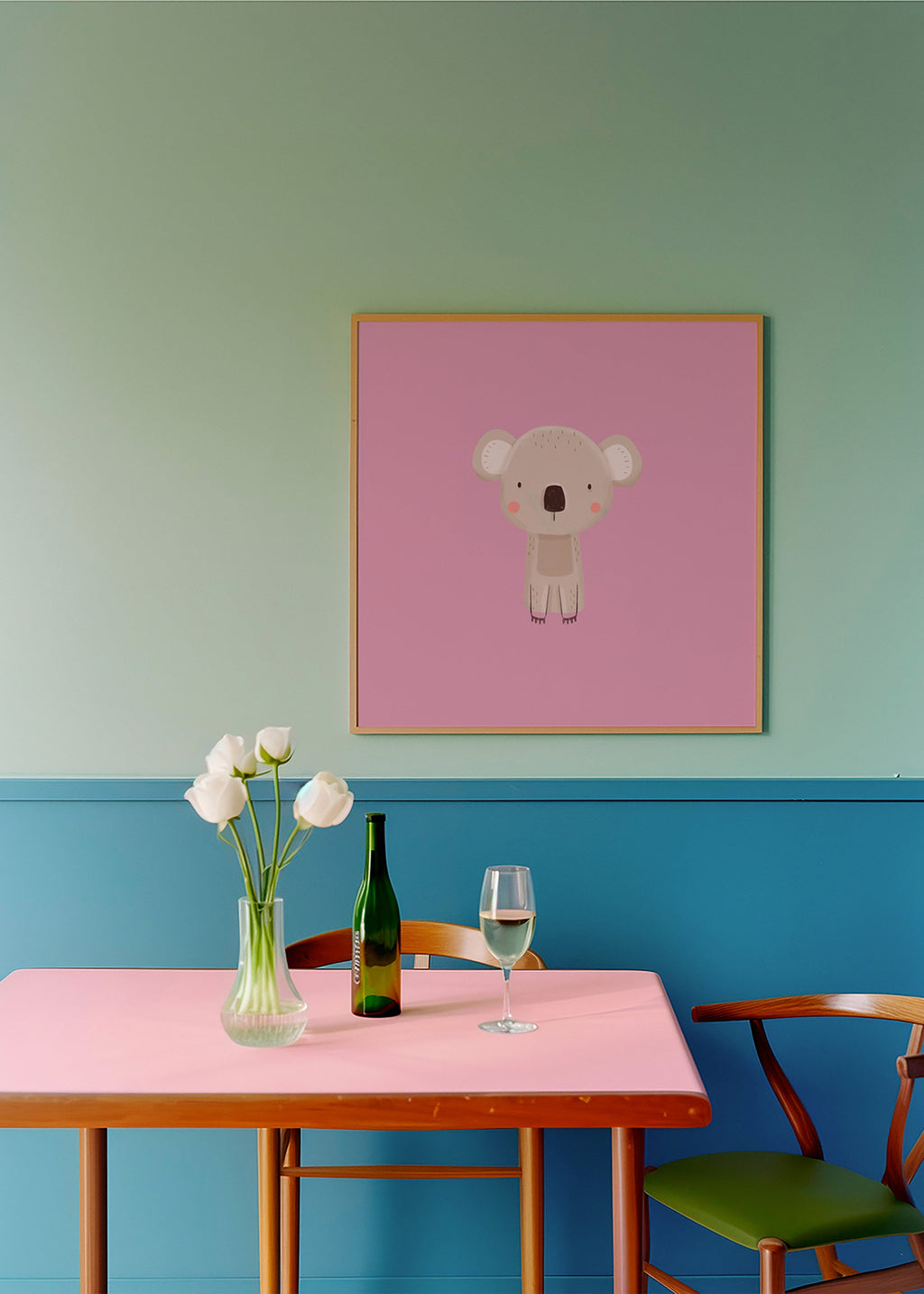Lámina infantil: koala rosa minimal – Product3