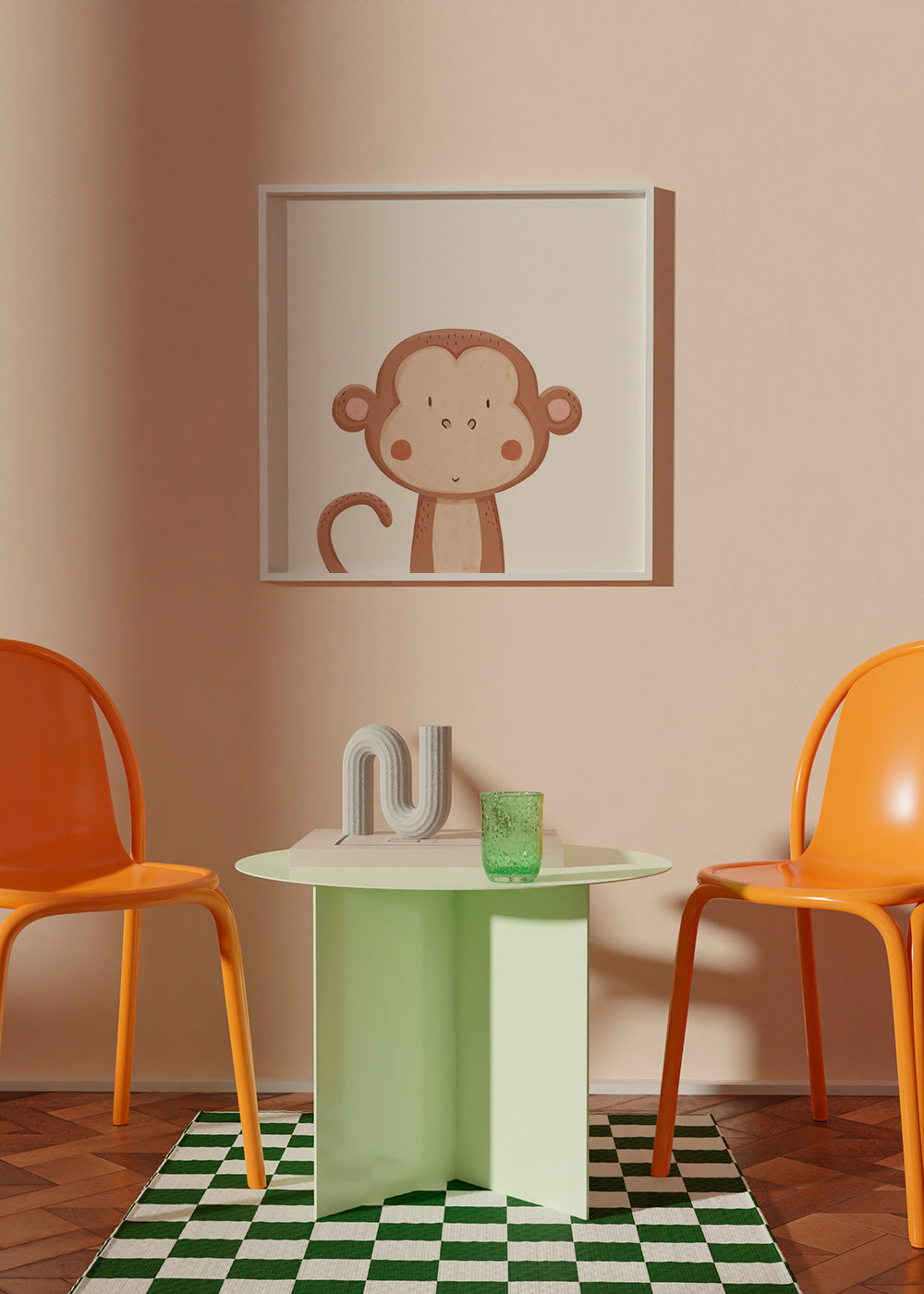 Lámina infantil mono sonriente – Product1