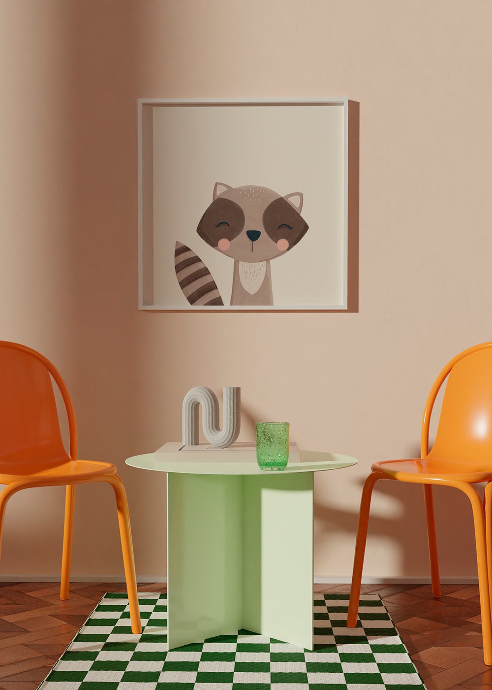 Lámina infantil mapache sonriente – Product1
