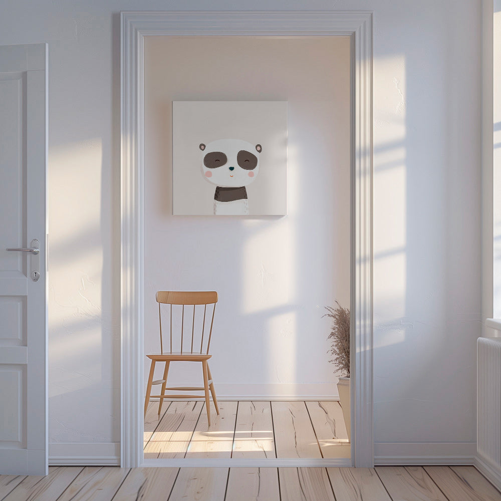 Lámina infantil panda dulce ilustrada – Canvas