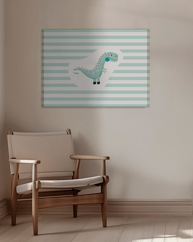 Lámina infantil T-Rex divertida – Canvas