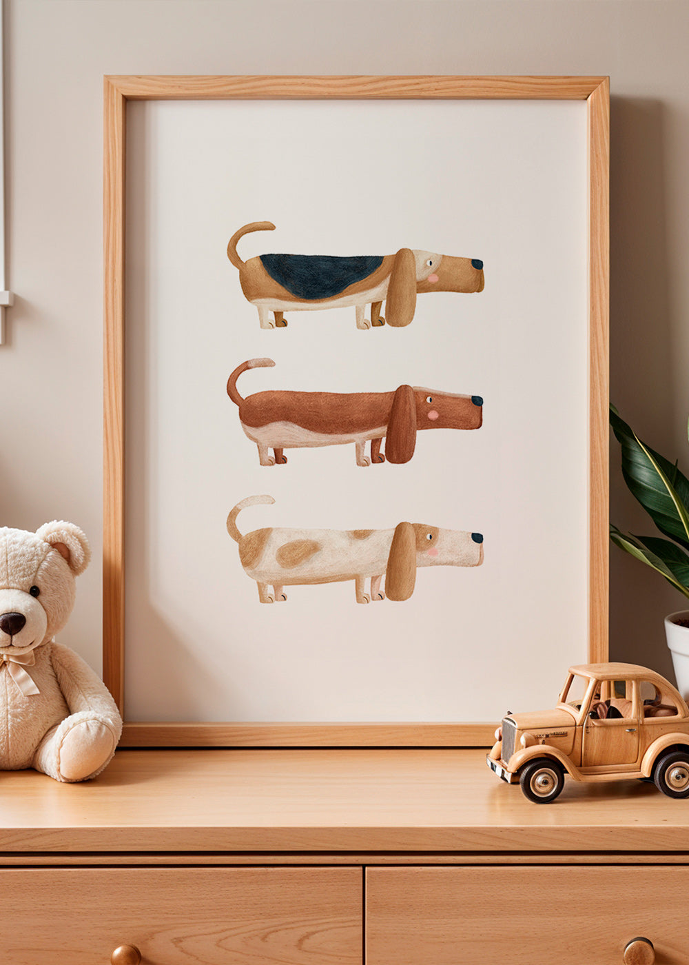 Lámina infantil perros salchicha divertidos – Product3