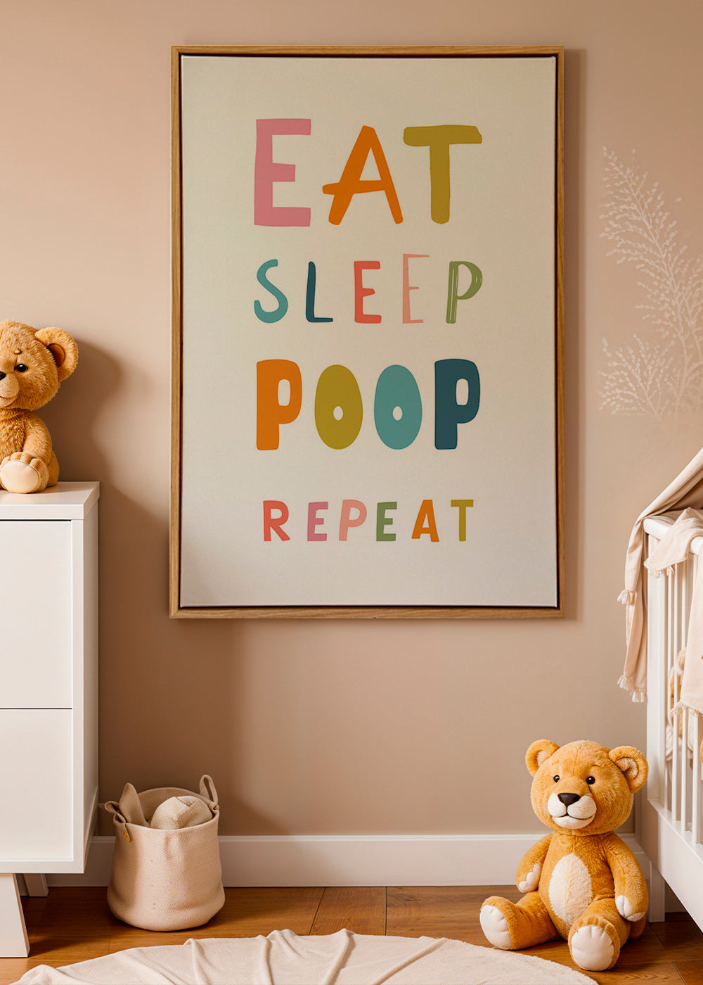Playful typographic kids print