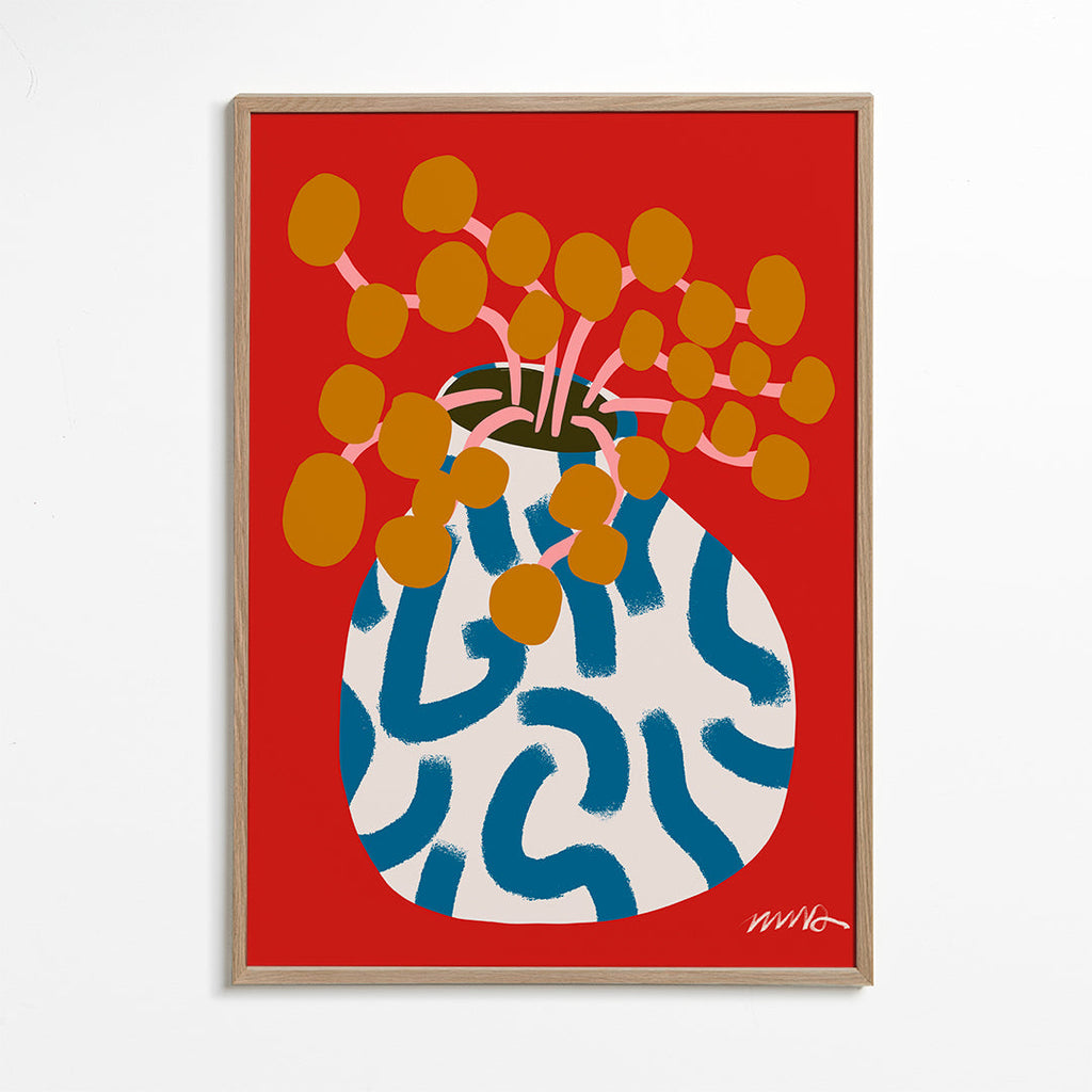 Gold Blooms Still Life