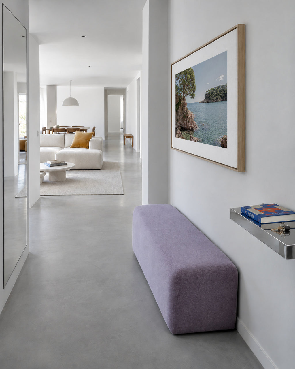 Costa Brava X - Framed canvas in an interior