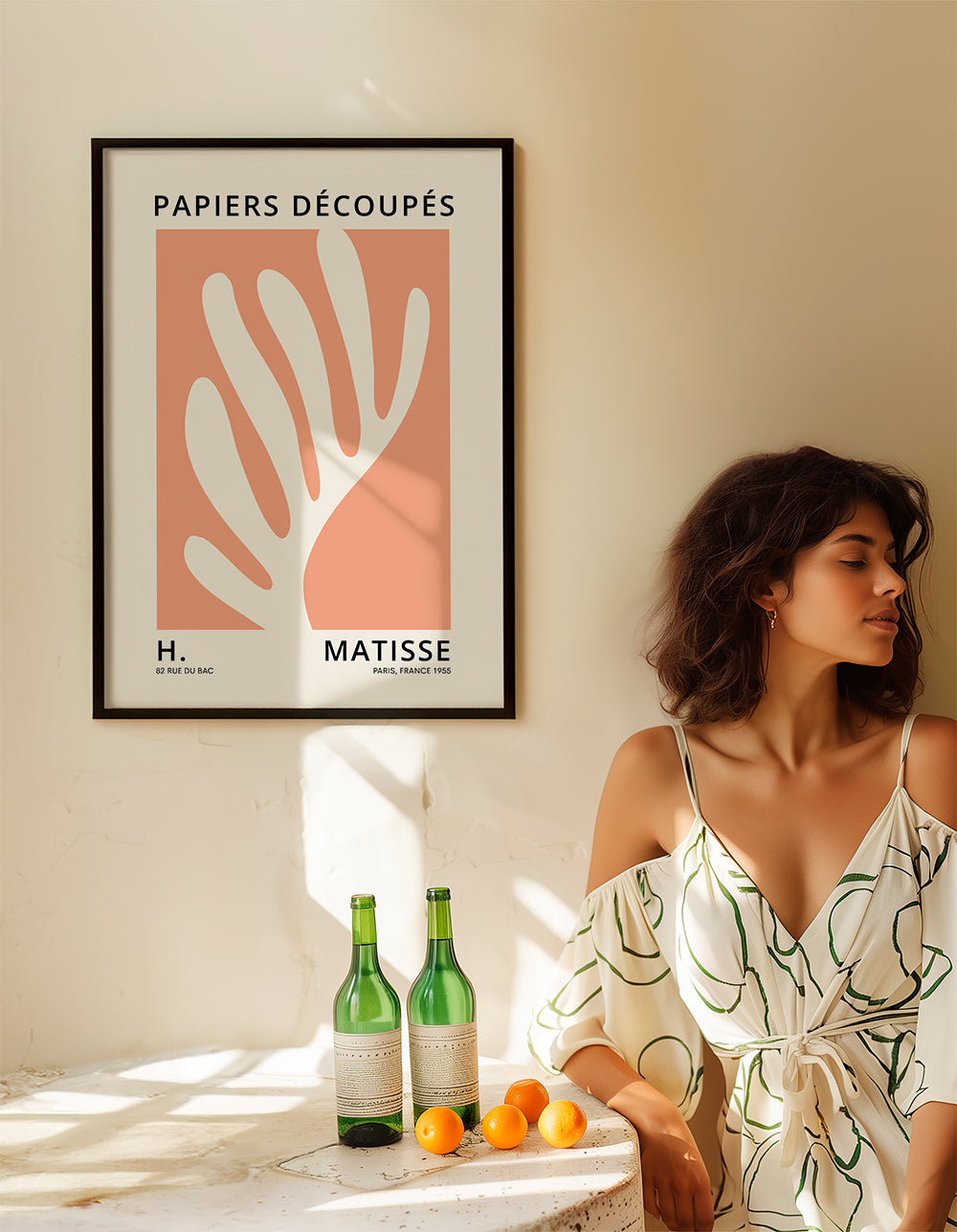 Henri Matisse ORANGE papiers decoupes I