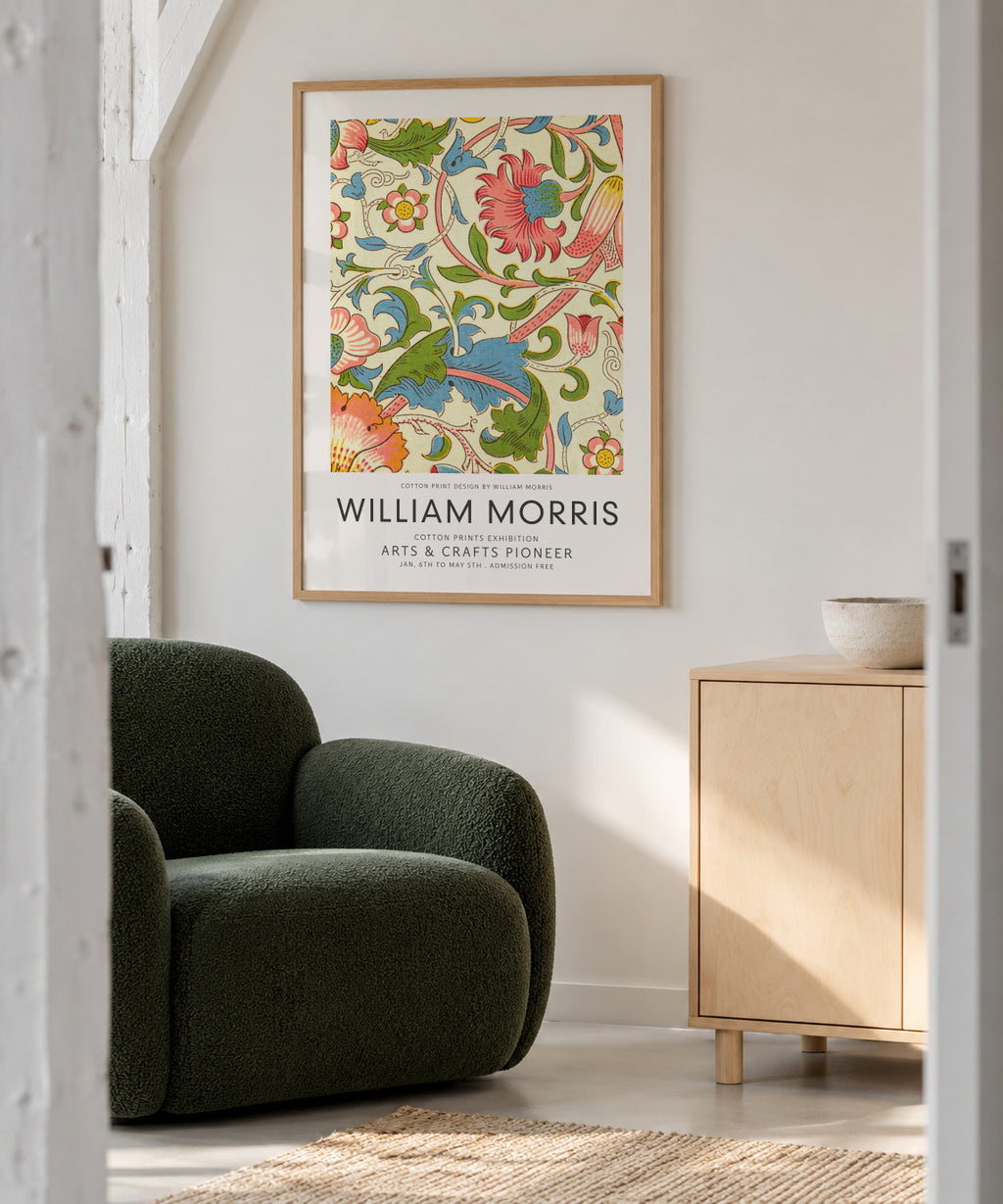 William Morris pattern I - Framed poster in an interior