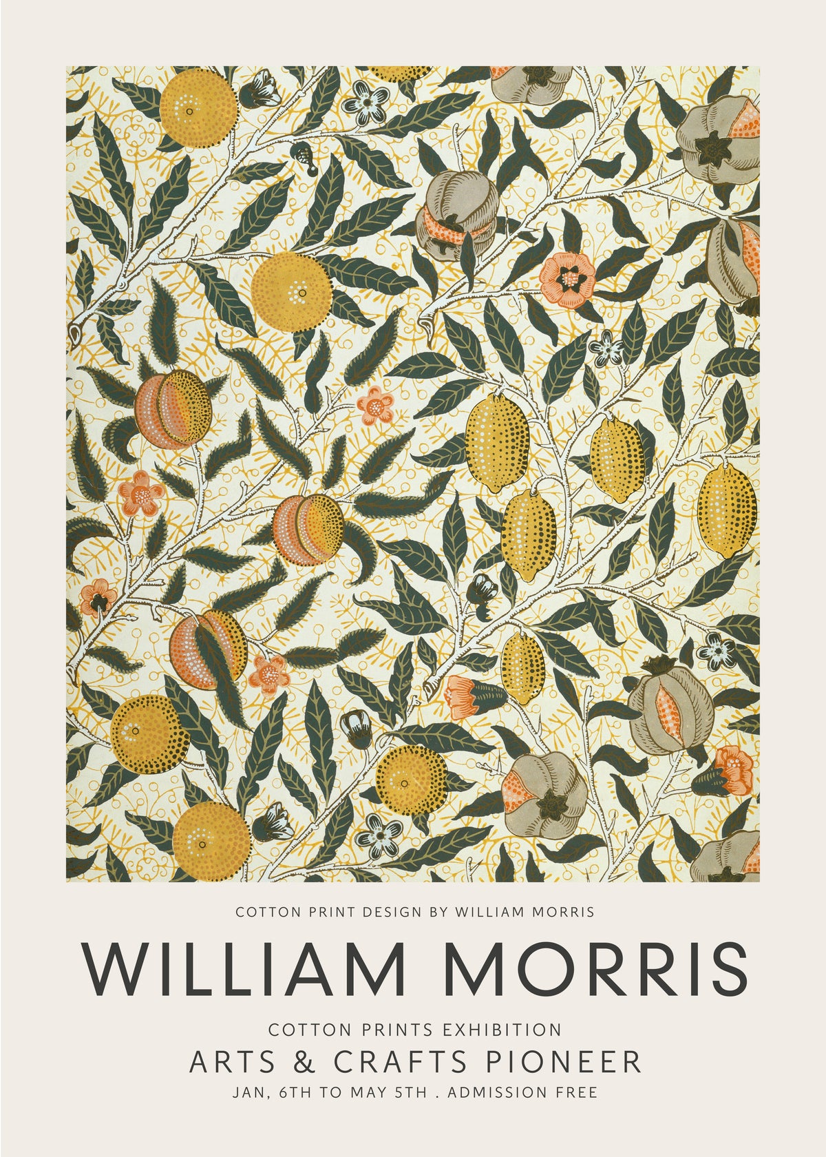 William Morris Four fruits pattern II - Unframed art print