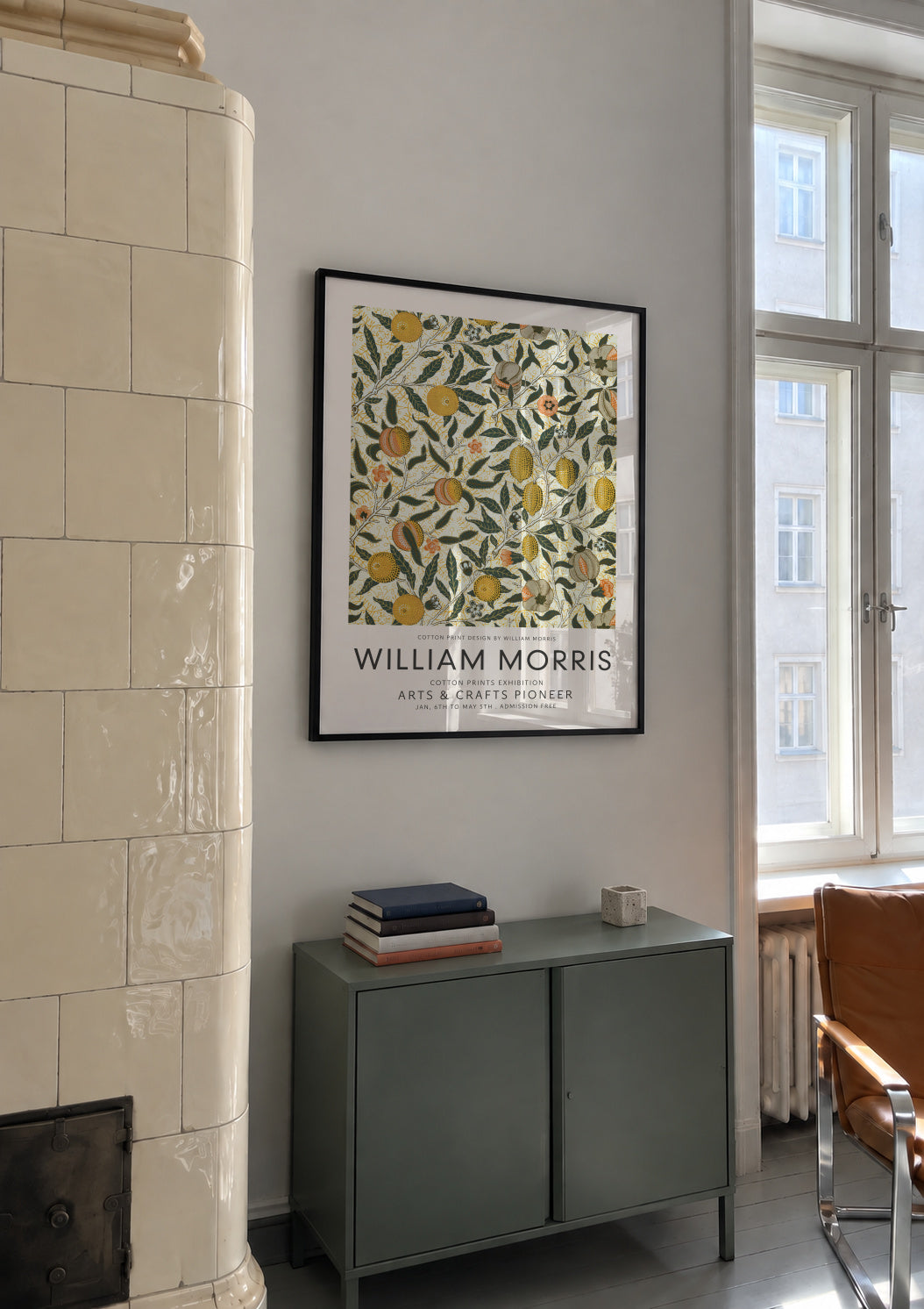 William Morris Four fruits pattern II - Framed poster in an interior