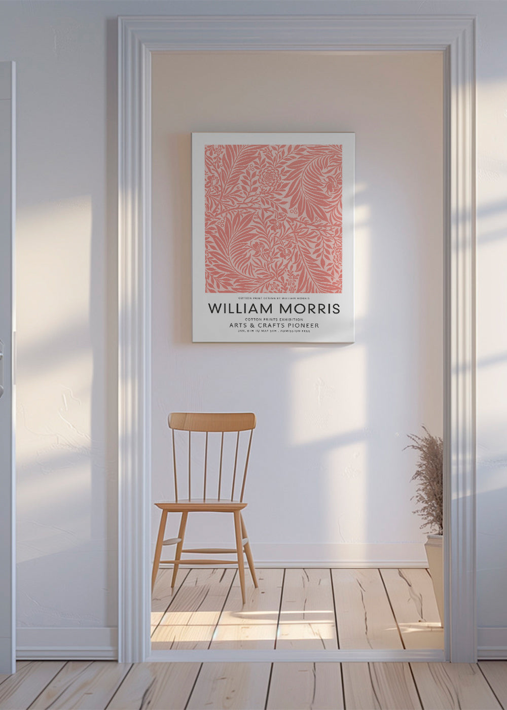 William Morris pink pattern