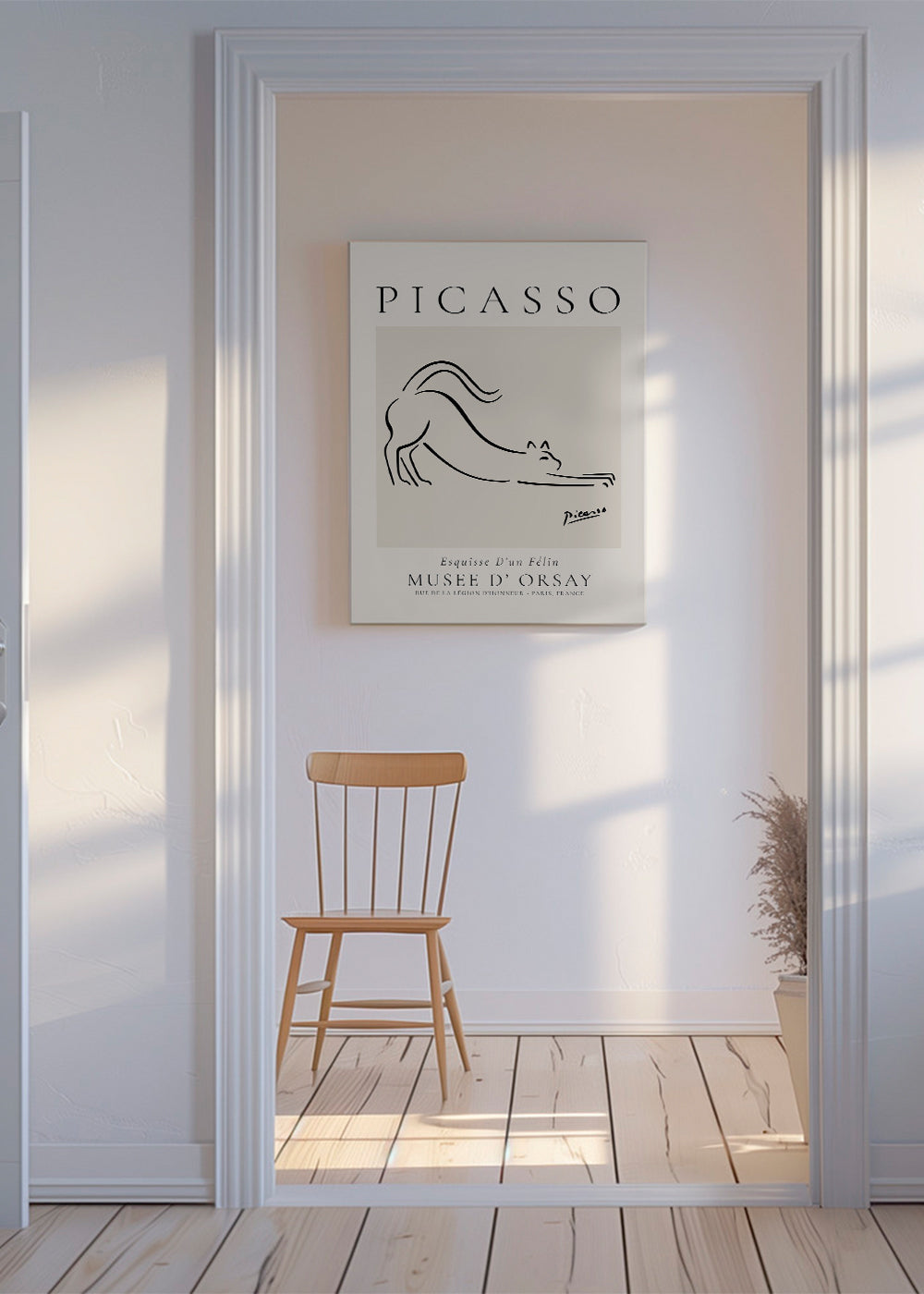 Pablo Picasso Animals Drawings the cat Esquisse D’un Félin