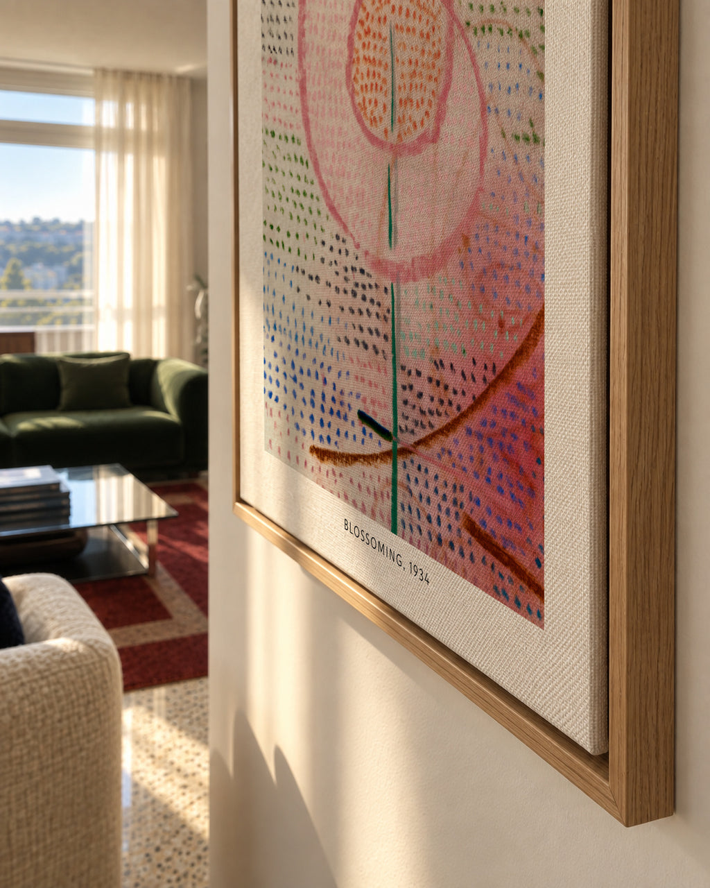 Paul Klee, Blossoming, 1934 - Framed canvas detail