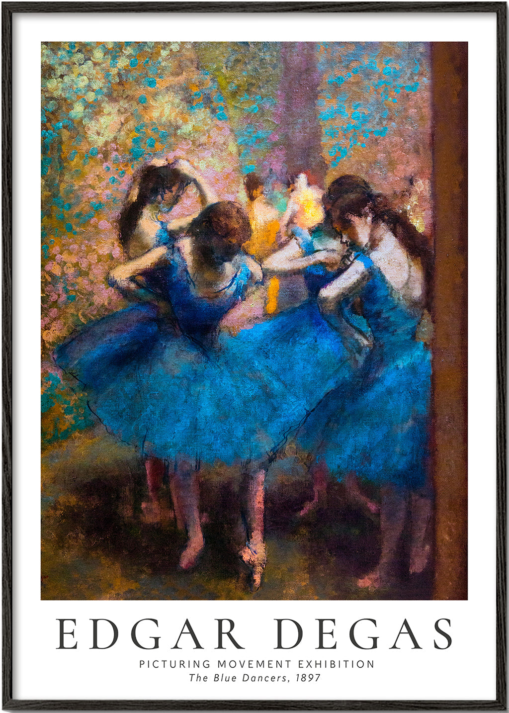 Illustration of blue tutu dancers | Wall art, framed prints and
