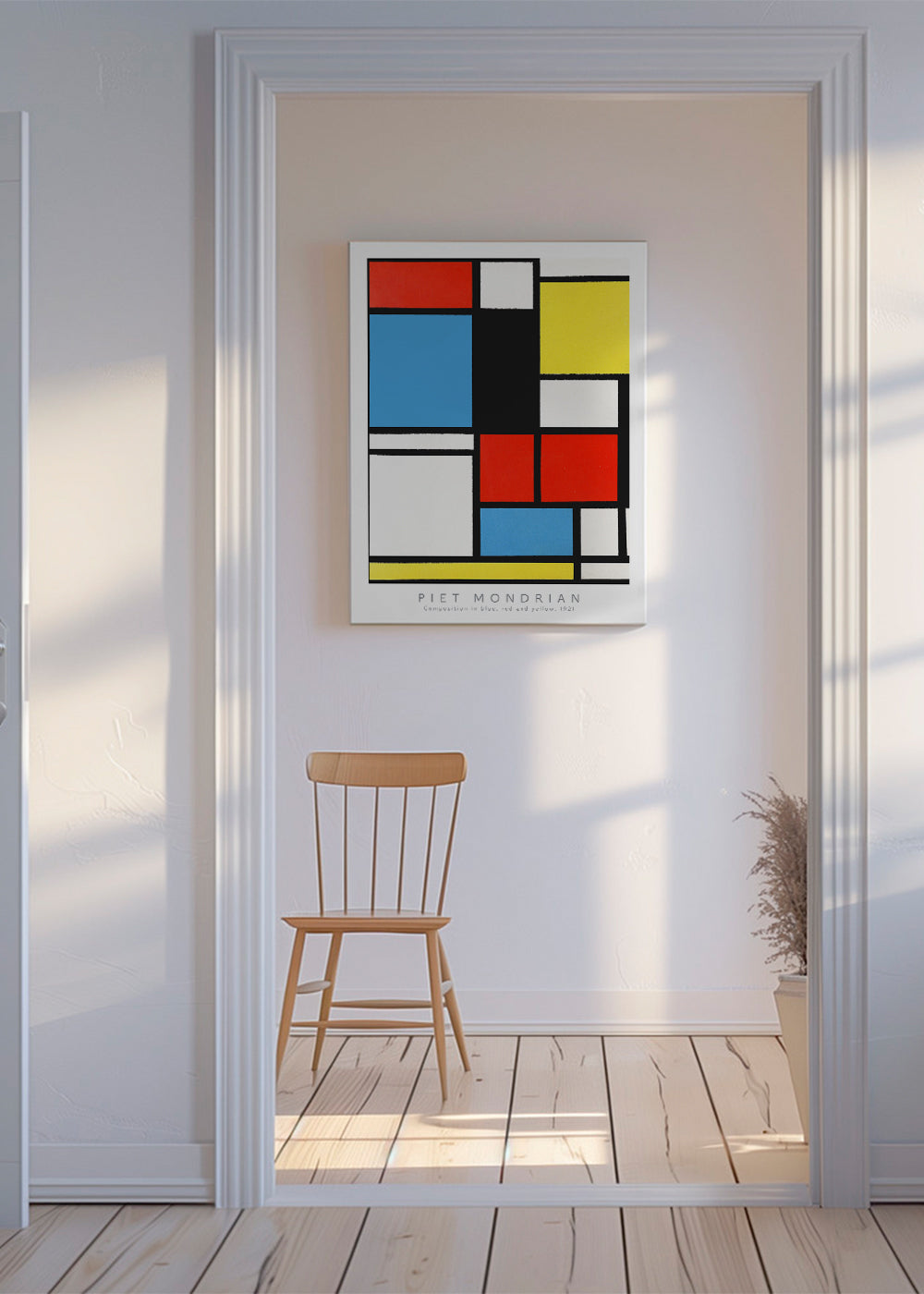 Piet Mondrian Dune Composition in blue, red and yellow, 1921