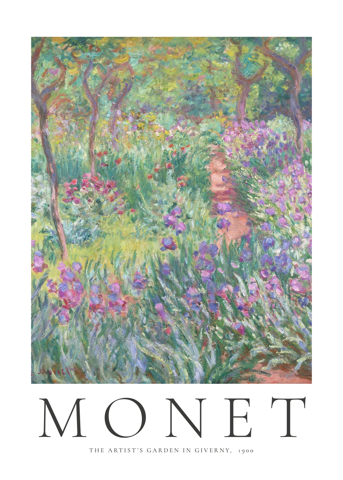 Claude Monet THE ARTIST’S GARDEN IN GIVERNY, 1900 - Unframed art print
