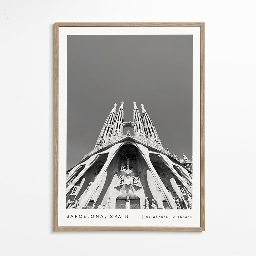 Bacelona coordinates poster