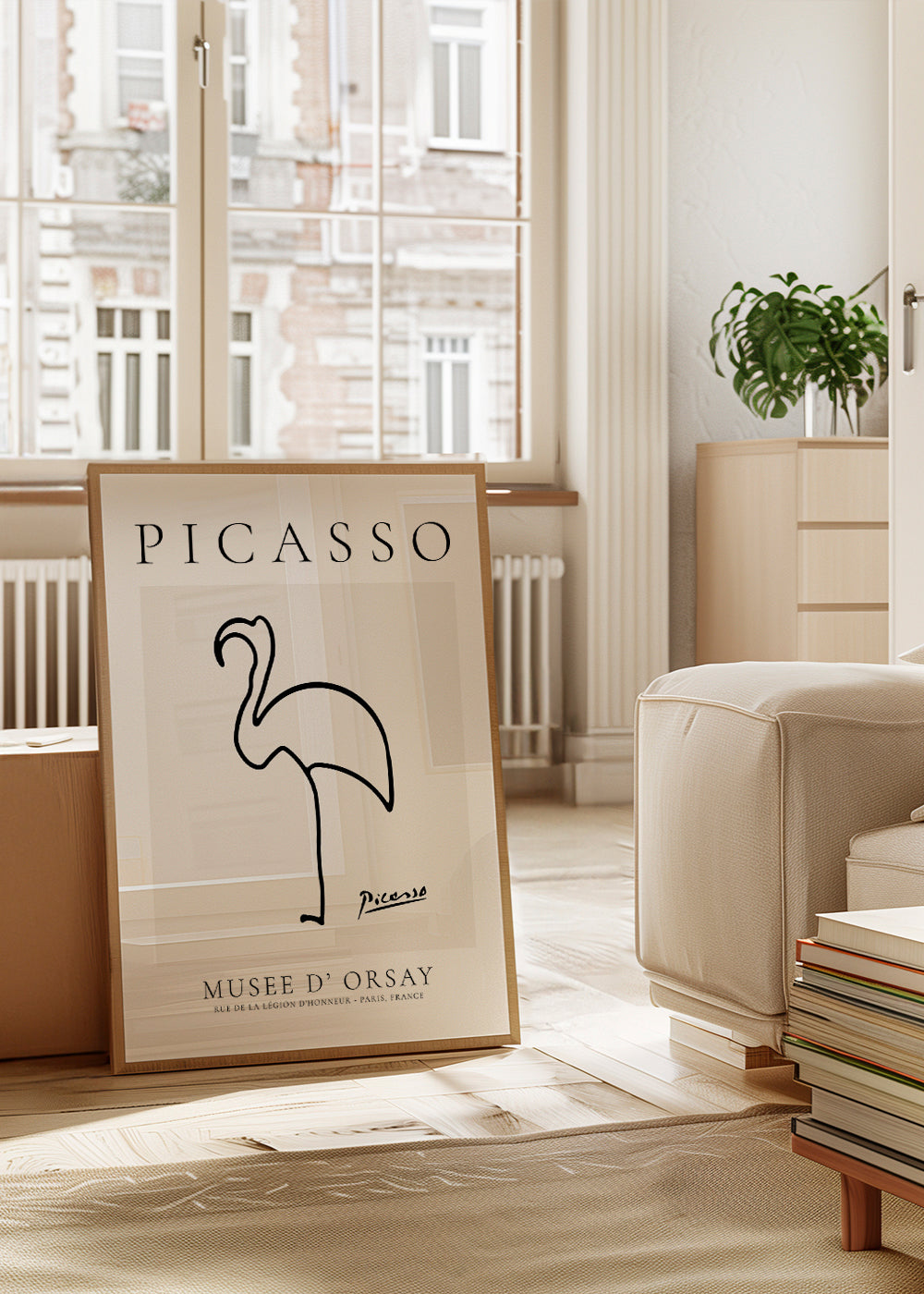 Pablo Picasso Animals Drawing Flamingo