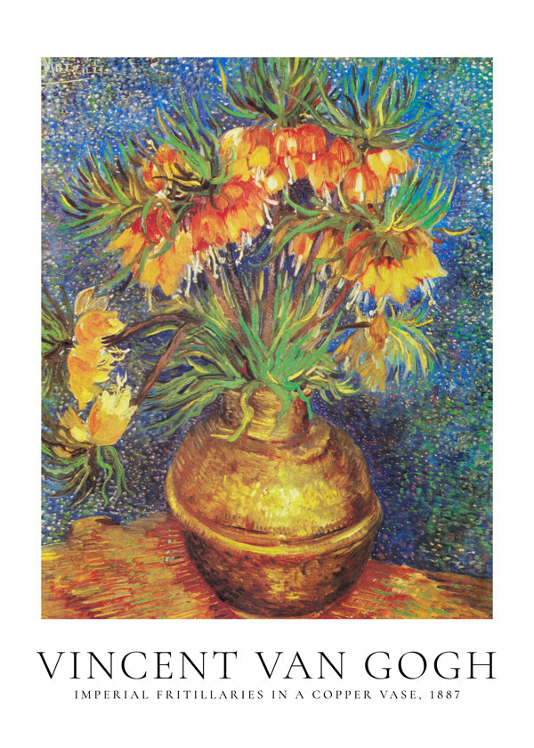 Vincent Van Gogh imperial fritillaries in a copper vase