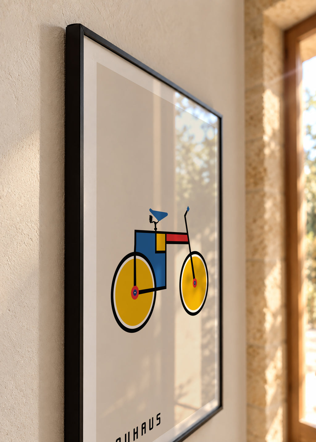 Bauhaus bicycle - Framed poster detail