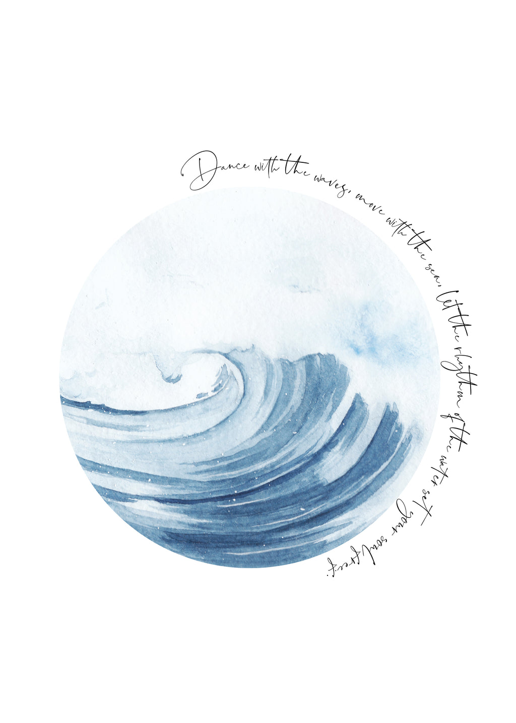 Inspirational Ocean Life Quotes - Unframed art print