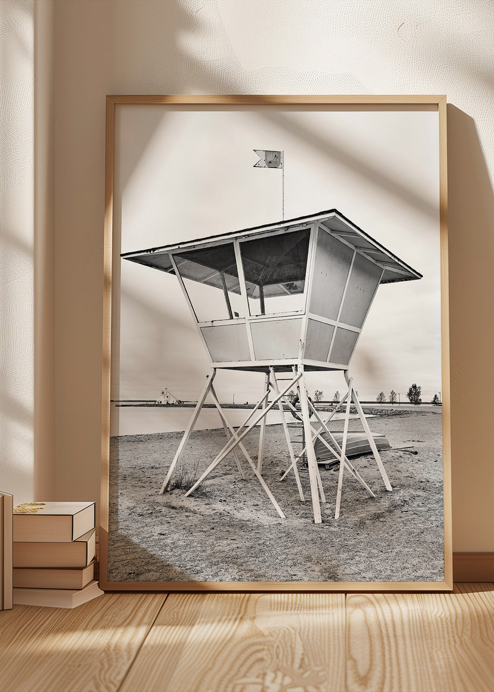 Beach Vintage Baywatch lifeguard Black & White