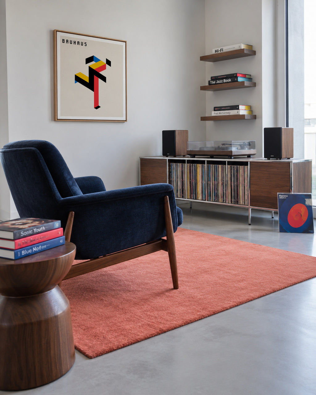 Bauhaus Running man II - Framed canvas in an interior