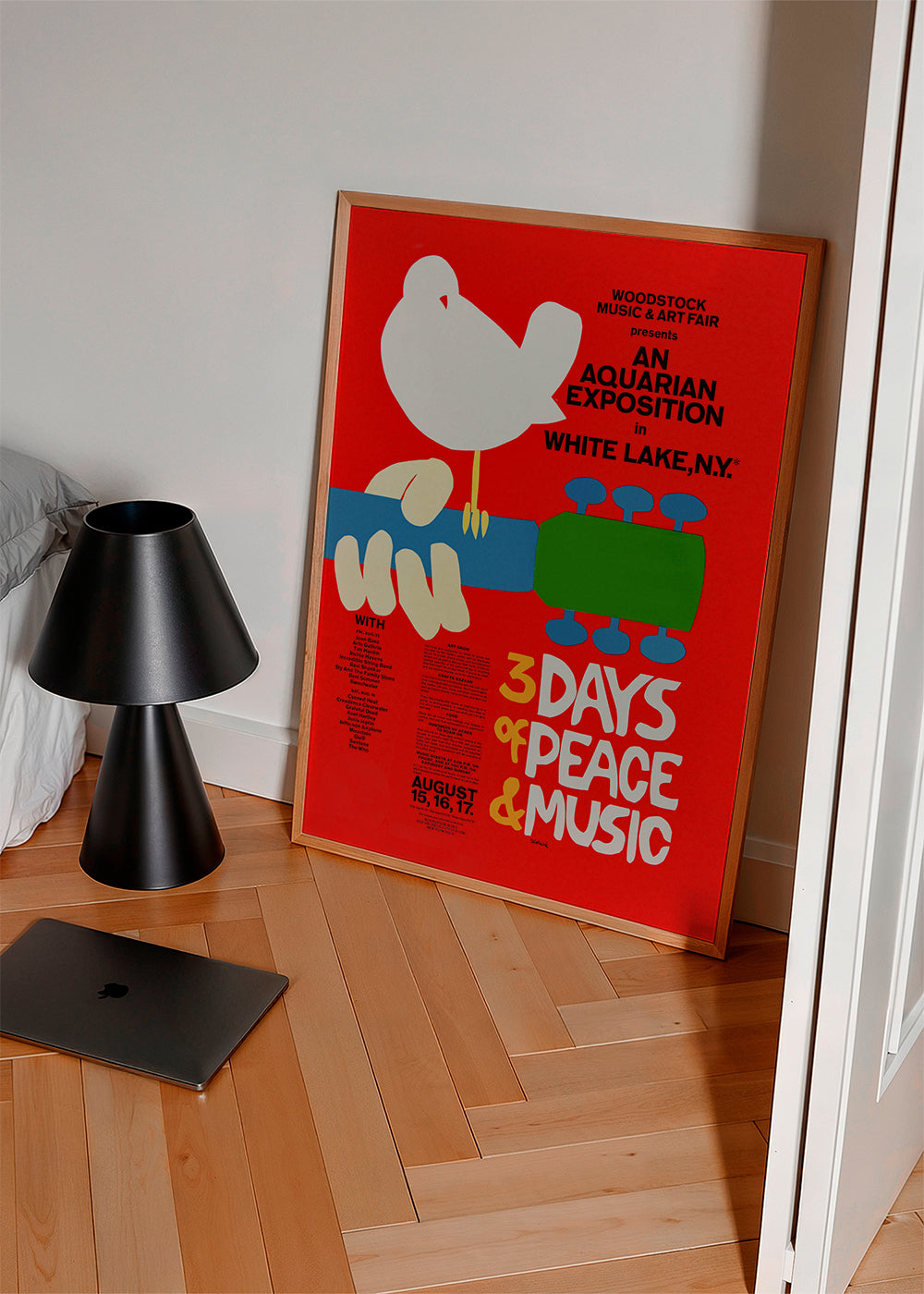 Woodstock 1969 Poster -  3 days of peace & music