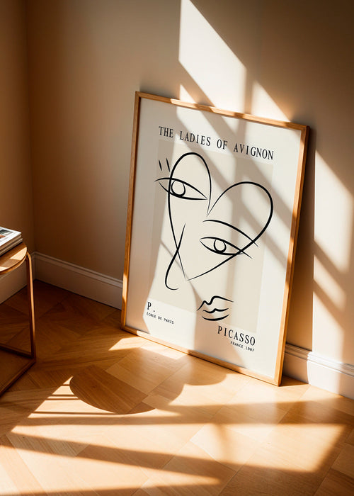 Picasso Ladies of Avignon sketch Poster