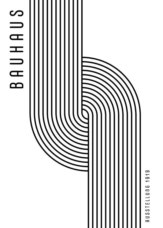 BAUHAUS AUSSTELLUNG Exhibition Poster  1919