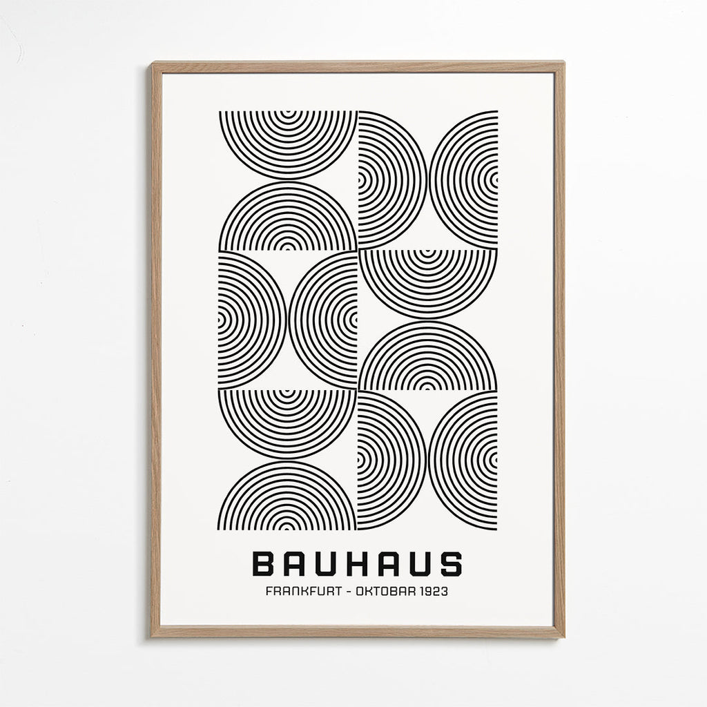 Bauhaus Black and White Exhibition Poster  1923