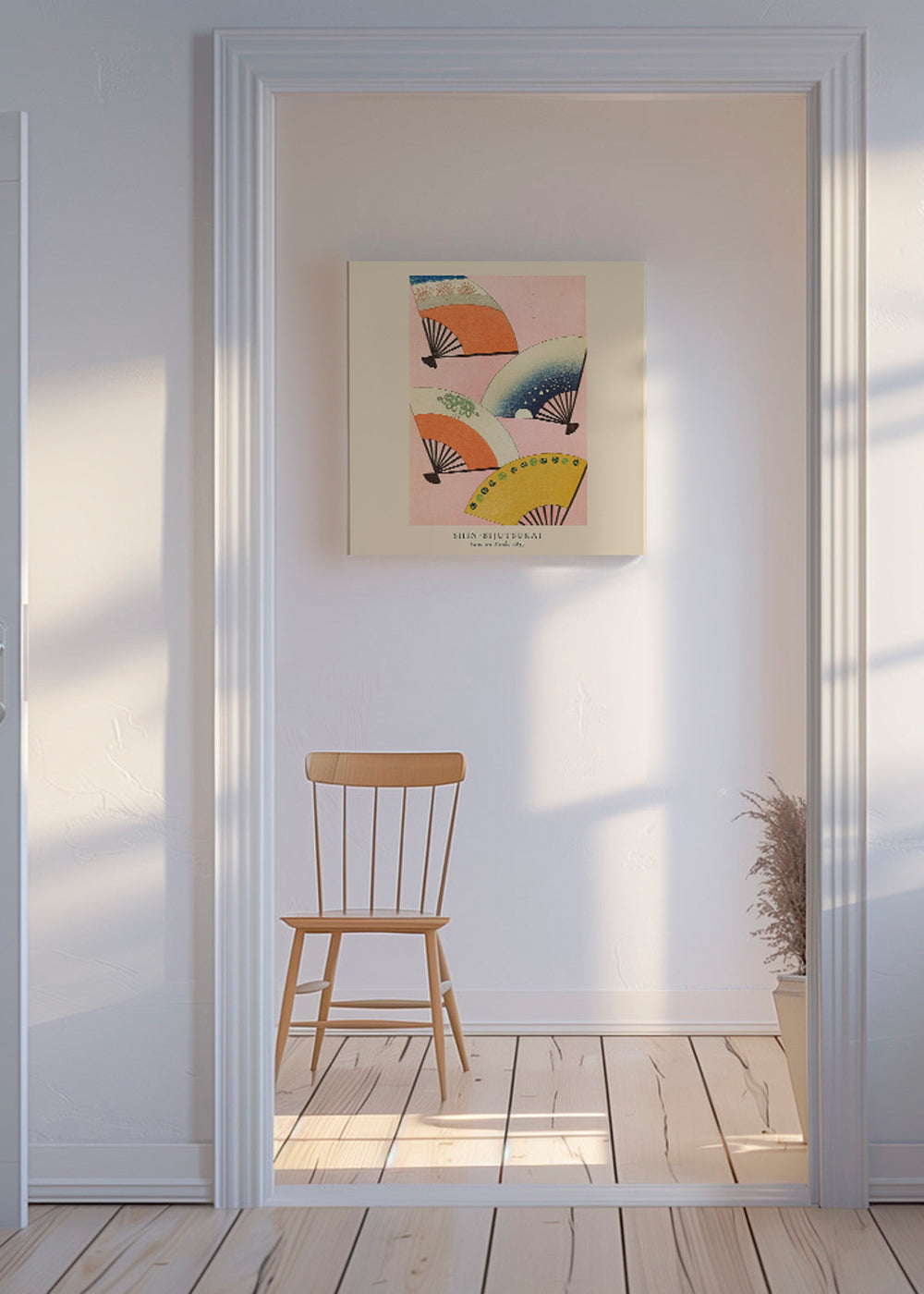 Shin-Bijutsukai - Fans on pink - Square