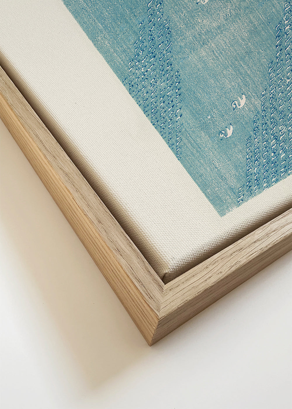 Blue Birds Woodblock print from Yatsuo no tsubaki by Taguchi Tomoki - Square