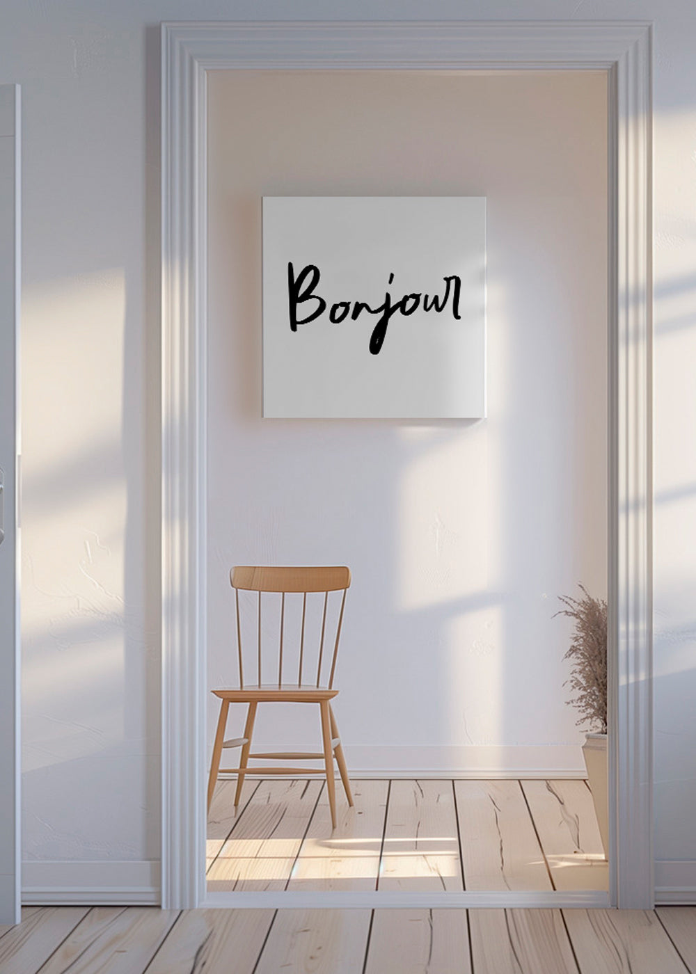 Bonjour Poster - Square