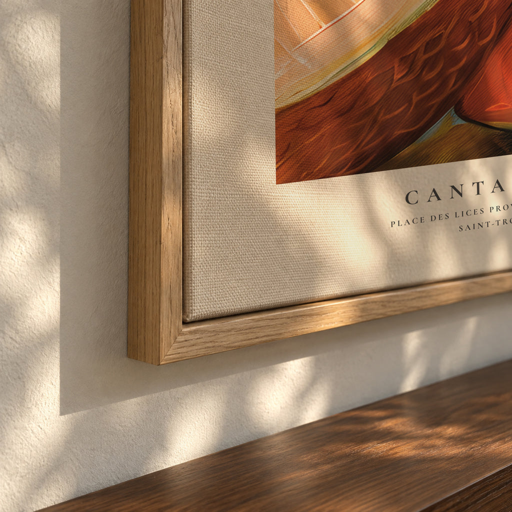 Le marche fermier - cantaloup - Framed canvas detail